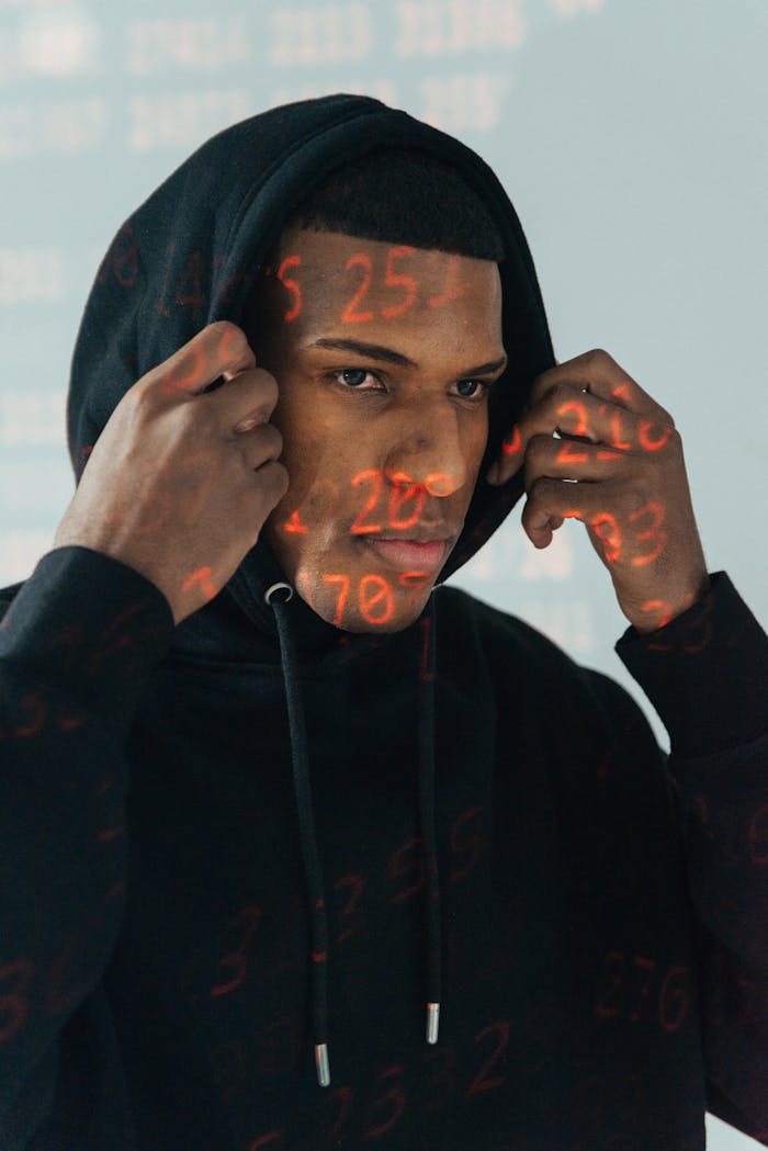 Hacker in Black Hoodie